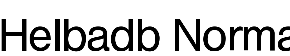 Helba DB Normal Yazı tipi ücretsiz indir